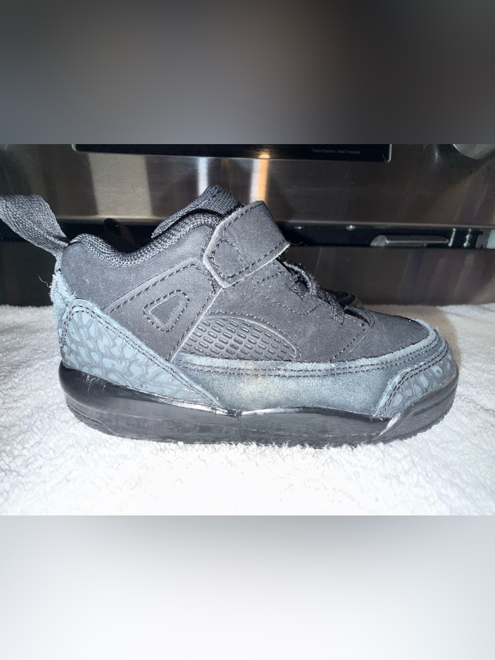 Jordan Spizike Low Black Cat Kids Black  Athletic Shoes Kids Size 9C